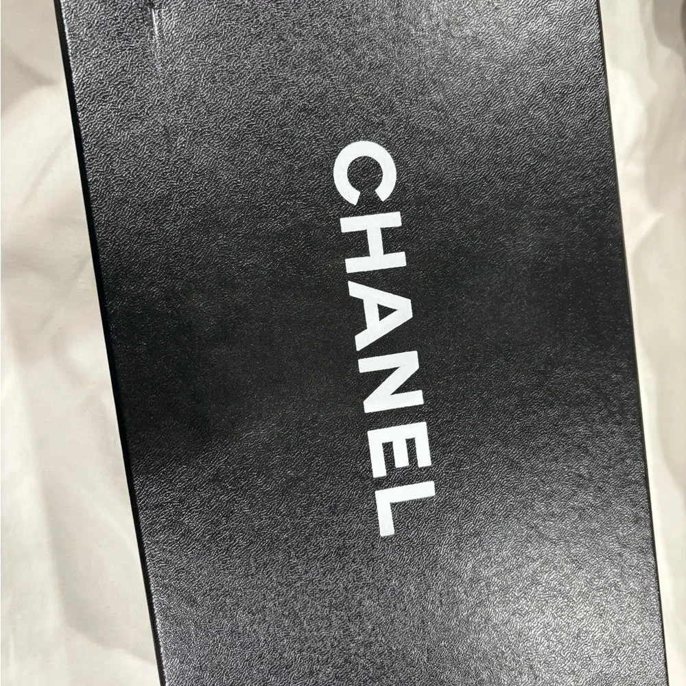 Chanel Gold and Black Women's Sandals - Picture 3 of 3